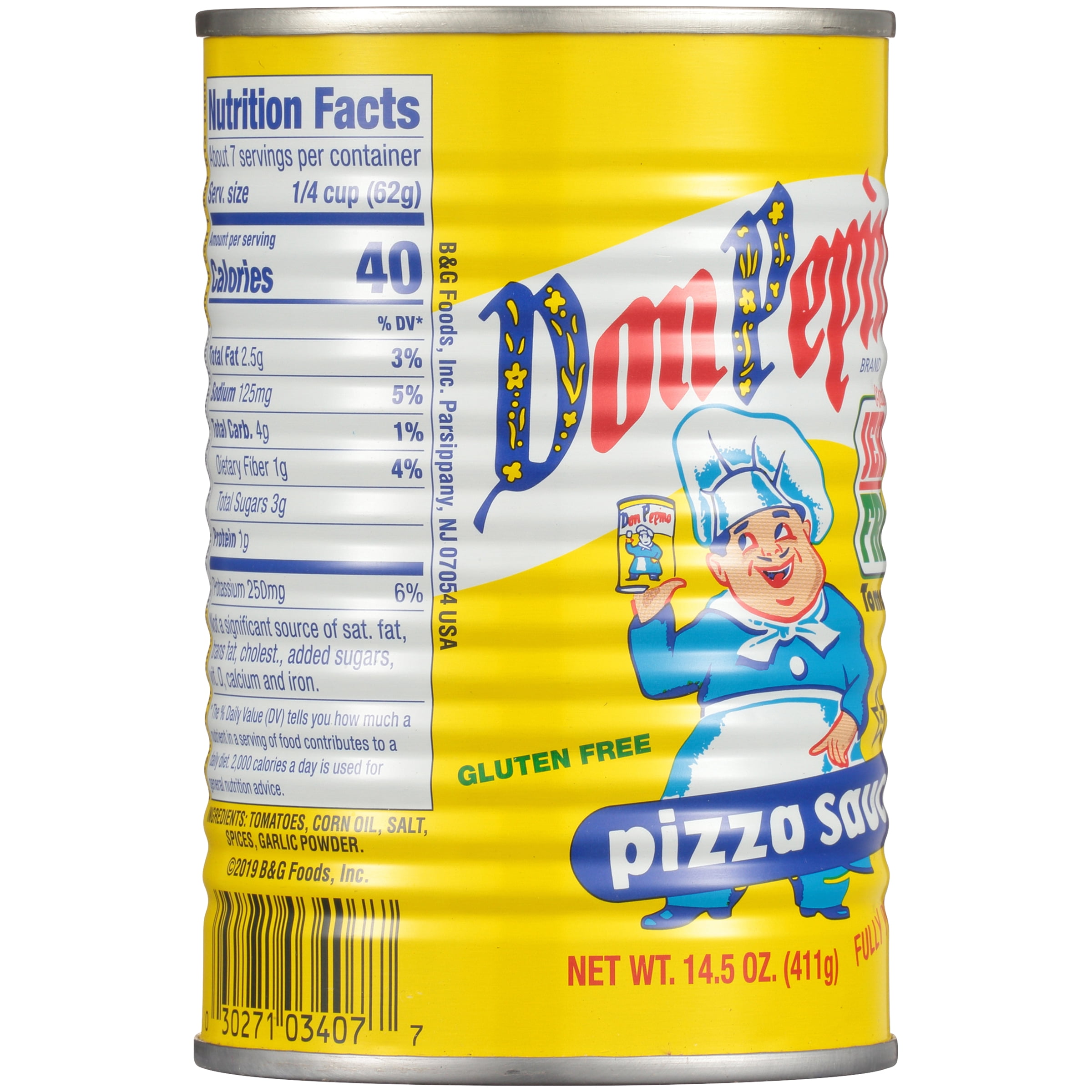 Don Pepino Pizza Sauce, Gluten Free, Shelf-Stable, 14.5 oz Can