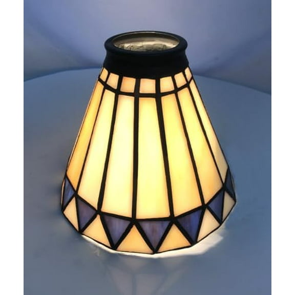 Tiffany Style Stained Glass Lampshade, Replacement Lamp Shades with Fan Light, Wall Lamp and Chandeliers, 5.5-Inches Dia$$Tools & Hardware Other