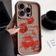 thumbnail image 3 of Funda de silicona líquida con labios rojos para iPhone 13, funda suave a prueba de golpes para iPhone 11, 12, 14, 15, 16 Pro Max, XS, X, XR, 7, 8 Plus, SE 2022, 3 of 5