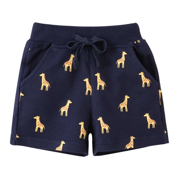 HIPYLO Boys Uniform Shorts Boys Workout Shorts Black Mini Shorts Sculpting Shorts Kids Clothes Boys 4t-5t Boys Size 4 Clothes for 3 Year Old Boys, Navy 1-2 Years