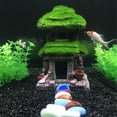 thumbnail image 5 of Fish House - Aquarium Decoration with Lifelike Moss, Comes Fish Tank Accessories witth Big Hole for Fish Sleep Rest Hide and Play, 5 of 5