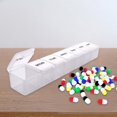 thumbnail image 4 of Organizador de pastillas Contenedor compacto para vacaciones Uso en el hogar Ancianos Adultos blanco Yuyangstore Dispensador de cajas de medicamentos, 4 of 7
