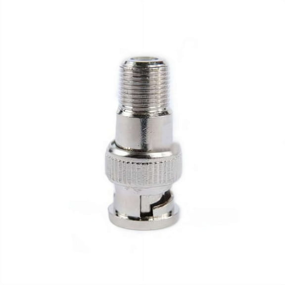 F to BNC Connector, BNC Male to F Female RG6 Coax Adapter Connector for Scanner CCTV Camera