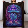 thumbnail image 1 of Pupil 3D Blankets Super Soft Blanket Cosy & Warm Blanket For Sofa Or Bed, 1 of 8