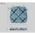 thumbnail image 3 of FBTS Prime 16x17 inch All-Weather Blue Geometric Outdoor Seat Pads, Pack of 2, 3 of 7