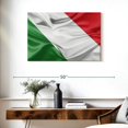 thumbnail image 3 of Elephant Stock Creased Italian Flag Wall Art - Horizontal Canvas Wall Art - Living Room Wall Decor - Flags Canvas - Green And Red Decor - 36" x 24", 3 of 8