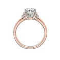 thumbnail image 2 of 0.65 Ct Brilliant Heart Cut Natural Diamond Accents Elegant Ring for Women Solid 18K Rose Gold Size 6, 2 of 6