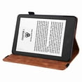 thumbnail image 5 of Dteck Case with Stand for Kindle Paperwhite 12th Gen 2024 Released (7") & Kindle Colorsoft Signature Edition, Anti-Slip Stand Embossed Leather Soft TPU Back Protective Cover with Elastic Strap, Brown, 5 of 5
