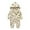 O-Khaki1809, variant on CUZIBR Baby Boys Girls Zipper Warm Hooded Romper Jumpsuit Oneise One-Pieces Long Sleeve T-Shirts Outfits Fall Winter Clothes Holiday Dailywear For Toddler