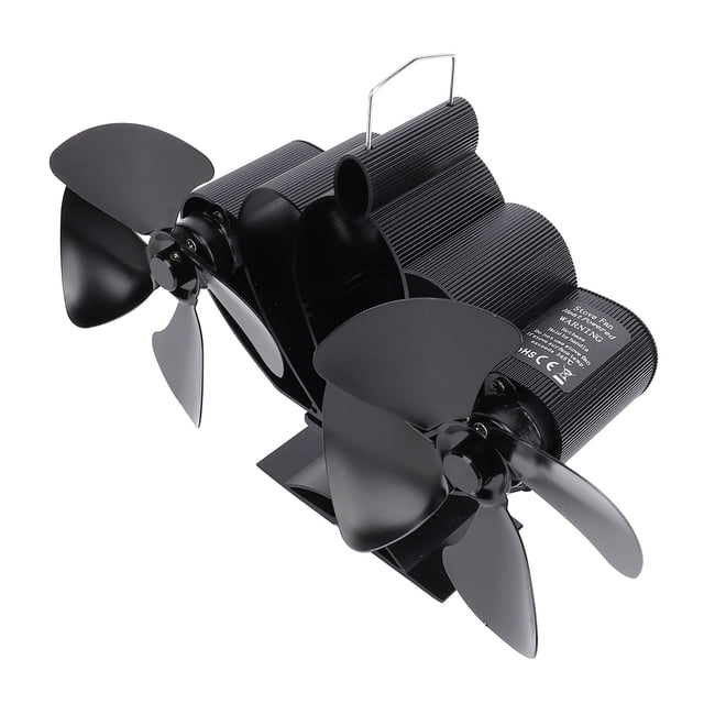 Ventilador De Estufa De Leña Accionado Por Calor, Ventilador Para Chimenea De 8 Aspas, aleación De Aluminio, Conductividad Térmica, Resistente Para Interiores