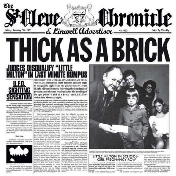 Jethro Tull - Thick As a Brick - Music & Performance - CD