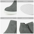 thumbnail image 2 of Dream Pairs Women's Platform Wedge Sneaker Ankle Booties, 2 of 7