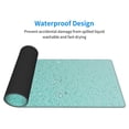 thumbnail image 4 of Pofeuu Teal Turquoise Glitter Print Desk Mat for Keyboard and Mouse，Computer Desk Matt for Desktop，Large Mouse Pad for Desk，Desk Pads on Top of Desks 12x31.5in, 4 of 8