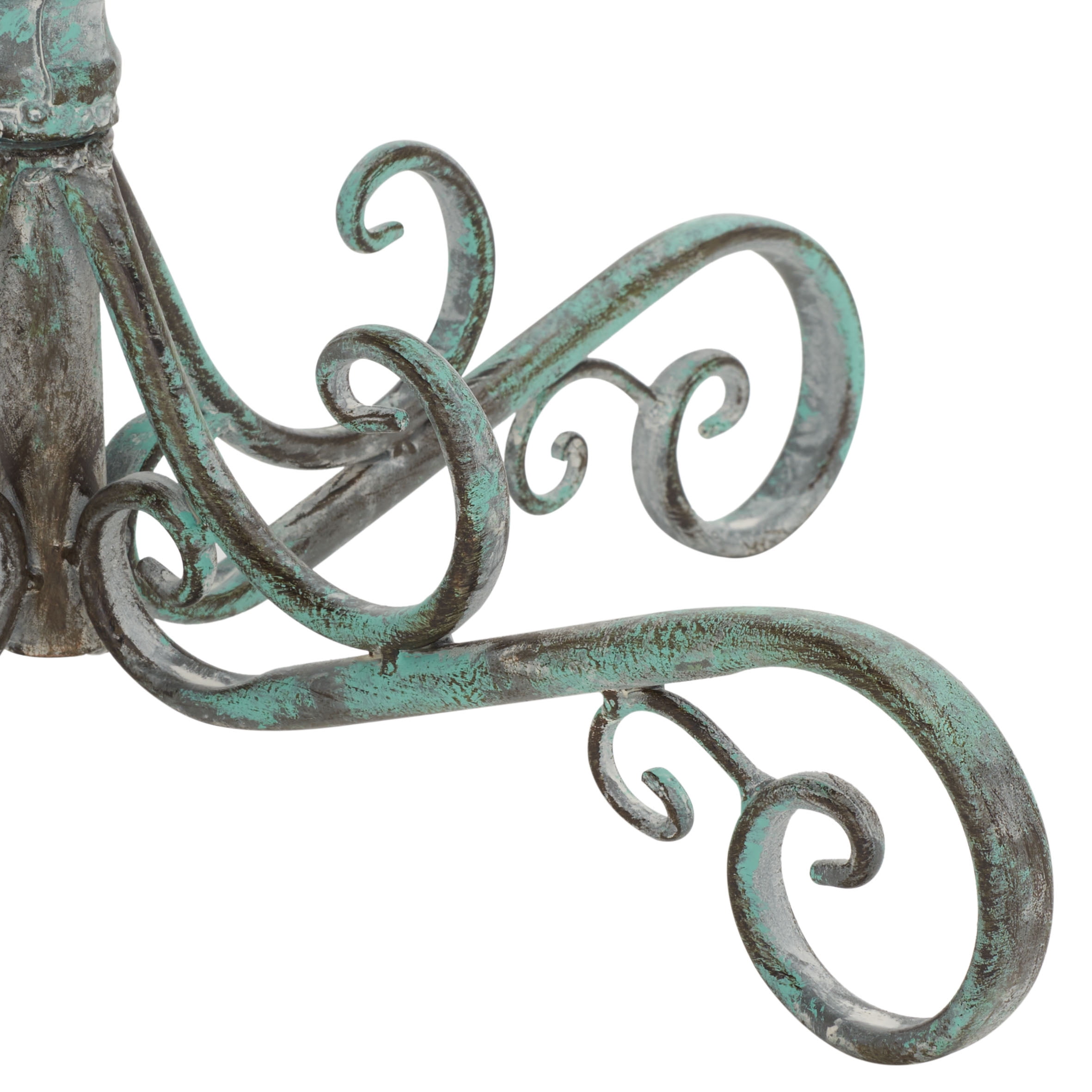 SAFAVIEH Orian Solid Rustic Outdoor Patio Bird Bath, Antique Green