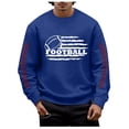 thumbnail image 1 of Chandail en Molleton à Col Rond Imprimé Rugby Automne Hiver pour Hommes, Chaud et Confortable, Mode Sans Capuche, Chandail Décontracté, 1 of 4