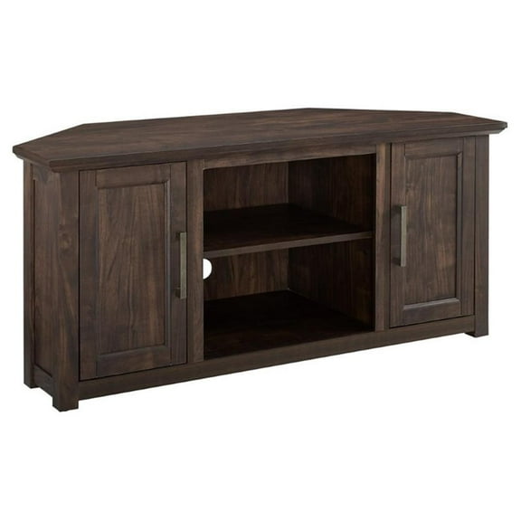 Camden 48" Corner Tv Stand Dark Walnut