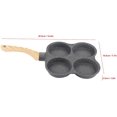 thumbnail image 4 of Estufa Panqueques, Sartenes De Tortilla De 4 Agujeros Sartén Antiadherente Desayuno Crepe Maker. Afortunado Sencillez, 4 of 5