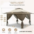 thumbnail image 5 of EAGLE PEAK 13' x 13' Beige Pop-up Outdoor Canopy, Portable, 5 of 10