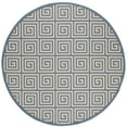 thumbnail image 5 of SAFAVIEH Beach House Johan Geometric Indoor/Outdoor Runner Rug, Cream/Blue, 2'2" x 6', 5 of 10