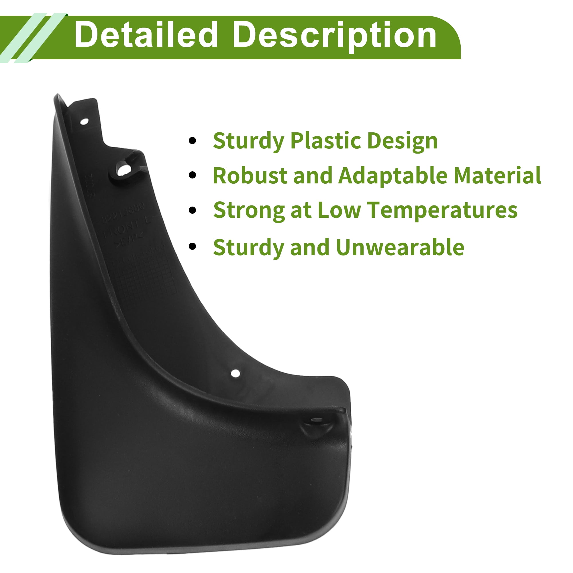 Unique Bargains Mud Flaps Splash Guards for Jeep Cherokee 2014-2018 Front and Rear Mud Guards 1 Set