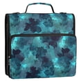 thumbnail image 5 of FORMRS Zipper Binder with Shoulder Strap 2-inch Ring 500 Sheet Capacity File Bag, Teal Blue Abstract Pattern, 5 of 5