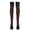 Red, variant on Xijirk Lace Up Print Thigh High Stockings Crisscross Pattern Gothic Over Knee Socks Halloween Cosplay Hosiery Red,One Size