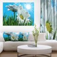 thumbnail image 1 of Beautiful Chamomiles in Bright Sunlight - Floral Canvas Art Print, 1 of 3