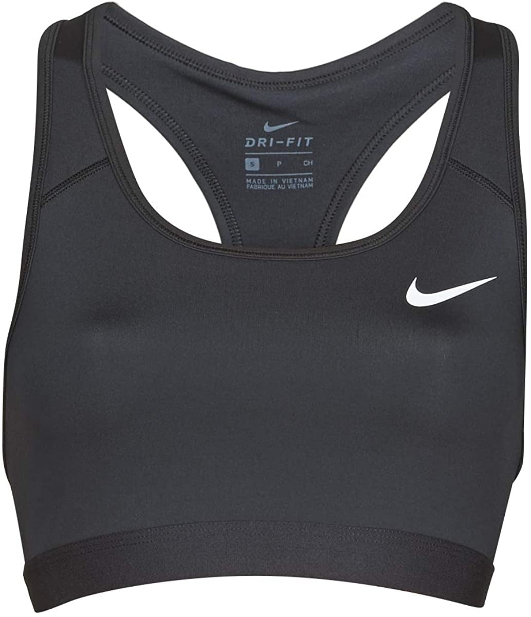 nike women's medium support non padded sports bra with band