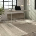 thumbnail image 2 of Pemberly Row 48W x 24D Computer Table Desk in Modern Hickory - Engineered Wood, 2 of 13