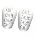 thumbnail image 1 of 4x2x Mini Espinilleras De Fútbol Espinilleras De Entrenamiento De Fútbol Para Niños Niñas XS Letras Blancas Y Negras, 1 of 8