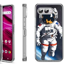 Shockproof Phone Case for T-Mobile Revvl 8, by OneToughShield - Astronaut