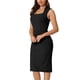 thumbnail image 4 of Vestido Lápiz Sin Mangas Cuello Cuadrado Bodycon para Oficina Vestidos Sheath L Negro, 4 of 6