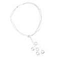 thumbnail image 1 of Collar de Mujeres Chicas Borla Óvalo Cadena Serpientes de Color Plateado Oval Yuyangstore Collar largo femenino de las mujeres, 1 of 8