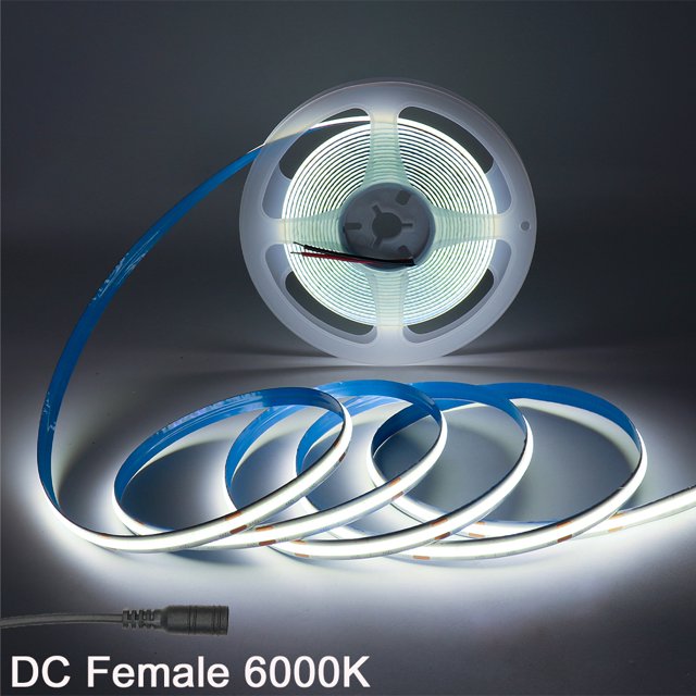 COB LED Strip Light Flexible 12V 24V LED Tape High Density Linear Lighting 8mm 10mm PCB Warm/Natural/Cold White For Home Decor