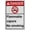 Warning Sign 3, variant on Weatherproof Vertical ANSI Flammable Sign (Iso-octane Extremely flammable Causes irritation See MSDS for health and safety information) 8 in" x 12 in" UV Resistant Indoor Outdoor Workplace Sign