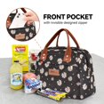 thumbnail image 2 of Bolsa Térmica para Almuerzo HOMESPON para Mujeres, Hombres y Adultos, Color Negro con Margarita, 2 of 7