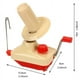 thumbnail image 5 of Enrollador de bolas de hilo Needlecraft, operado manualmente, rojo, paquete portátil, fácil de configurar y usar, resistente con mango de metal y abrazadera de mesa, 5 of 5
