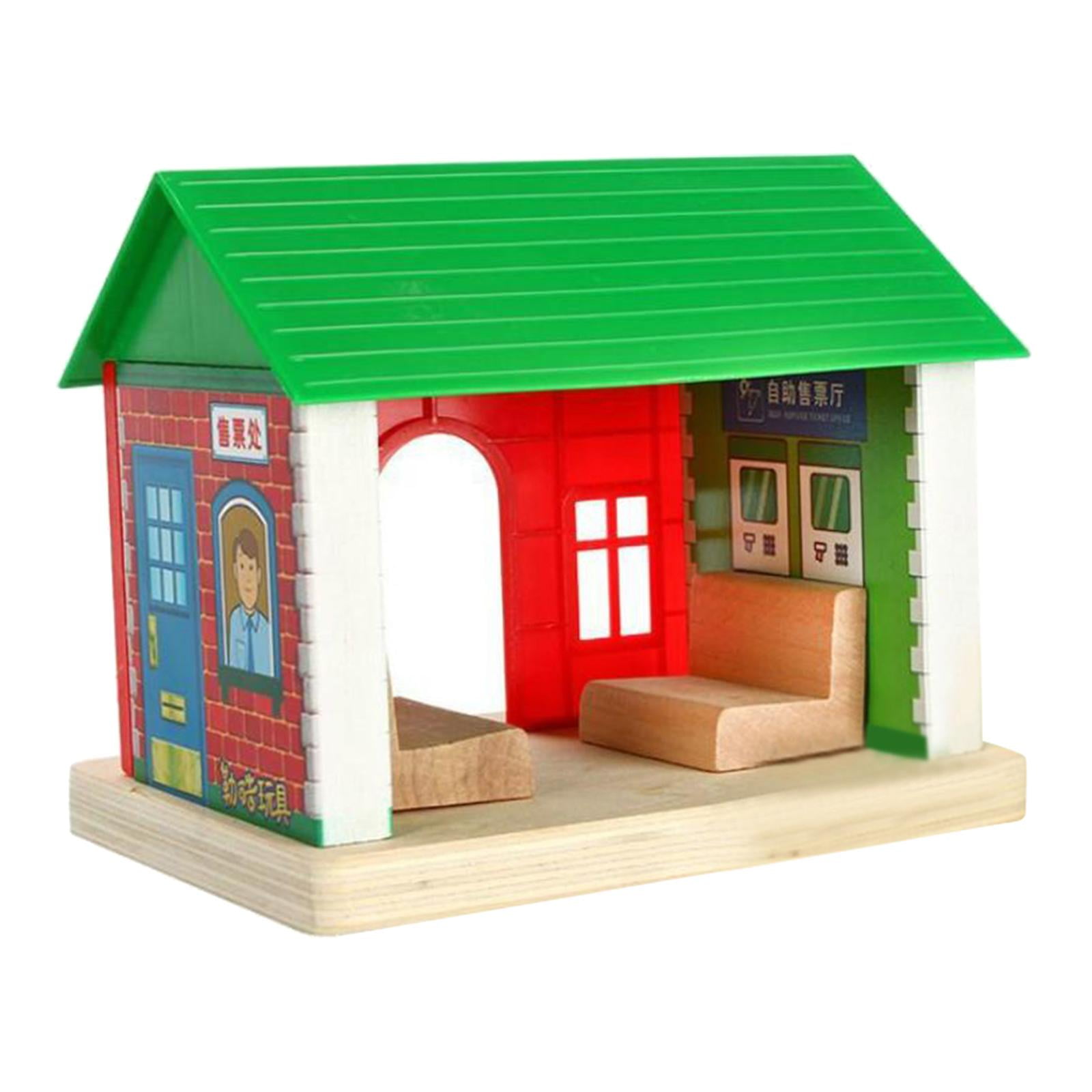 Wooden Train Set Accessories Mini Railway Track Accessories Ticket