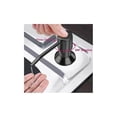 thumbnail image 4 of Dispensador de jabón para fregadero de cocina, dispensador de detergente incorporado de acero inoxidable de cocina de 350 ml, dispensador de jabón recargable con bomba giratoria de 360° (negro mate, 4 of 5