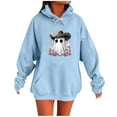 thumbnail image 2 of Wowcloth Women's Autumn Winter Halloween Print Oversized Sweatshirt - Long Sleeve Round Neck Casual Loose Fit Pullover for Fall Festivities & Cozy Everyday Wear, 2 of 4