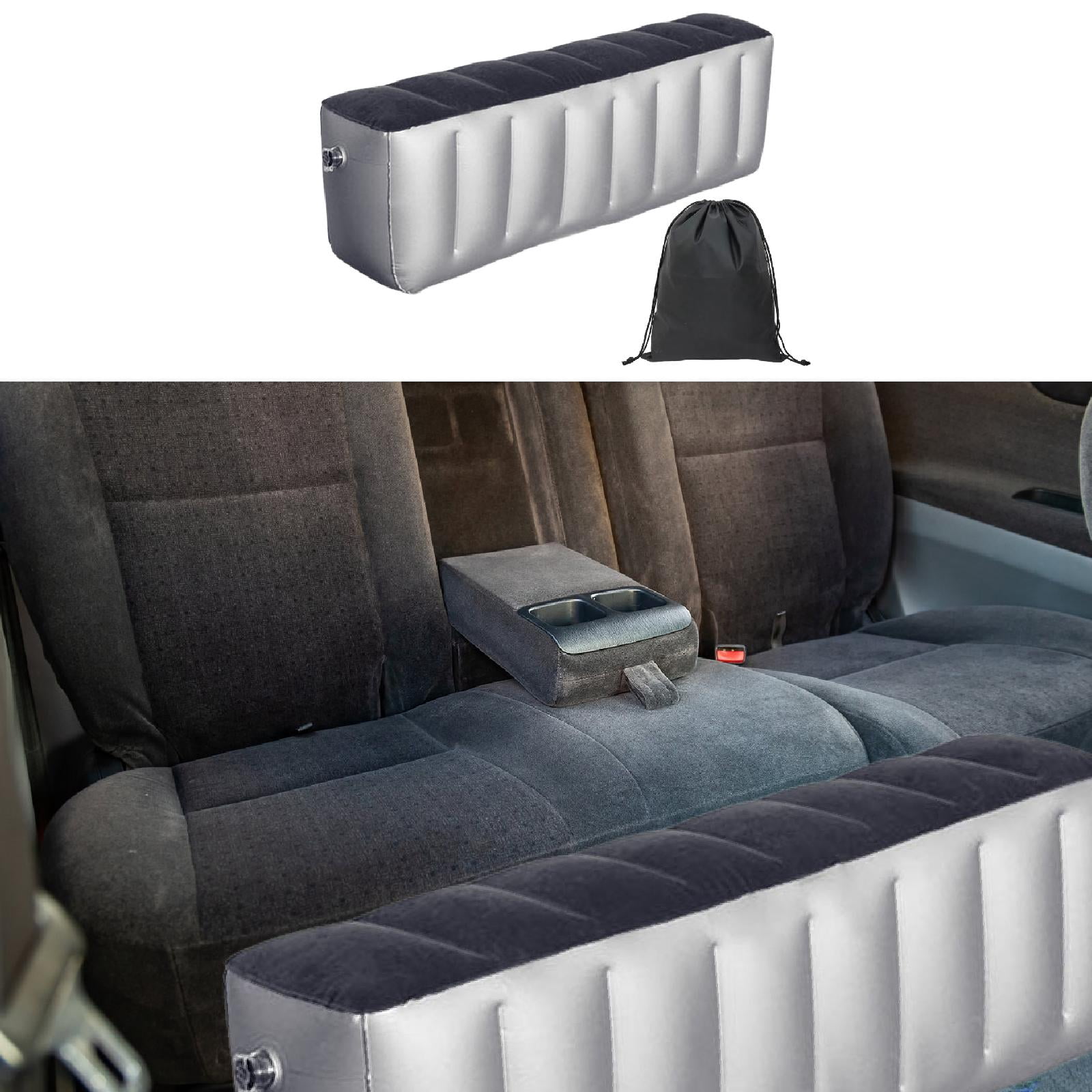 Inflatable Car Air Travel Mattress Back Seat Bed Portable PVC Flocking Sleeping Pad for Family Road Trips