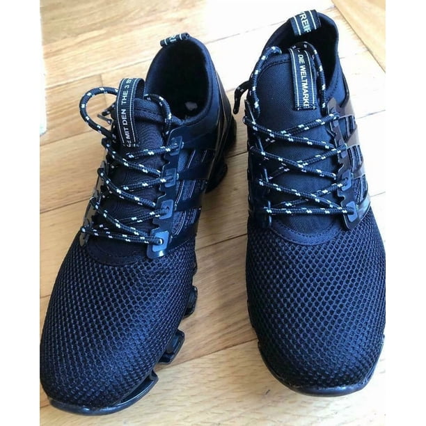 Adi - das DIE WELTMARKE MIT DEN THE 3 STRIPES Men's SPORTS Black SNEAKERS Sz US 10