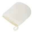 thumbnail image 2 of Guantes desmaquillantes reutilizables, toallitas de microfibra para limpieza facial, color blanco cremoso, 2 of 8