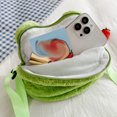 thumbnail image 1 of Bolsos cruzados Kawaii, bolso suave de felpa de rana bonita, bolso de hombro para mujeres y niñas Ndcxsfigh Para Estrenar, 1 of 6