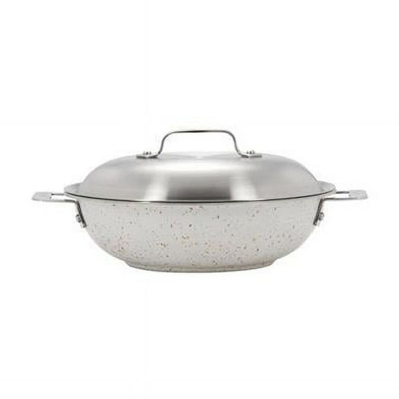 Bon Chef 60006DESERT 13 in. Hotstone Desert Cucina Braiser Pan with Lid - Induction Bottom