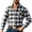 Dark Blue, variant on TKKCS Mens Plaid Long Sleeve Button Down Shirts with Pocket- Lightweight Regular Fit Turndown collar Daily Wear Work Casual Shirts Blue Size 2XL