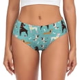 thumbnail image 1 of Fotbe Cute Dog Calzones Estampados para Mujer – Ropa Interior de Algodón, Cómoda, Suave y Elástica-3X-Large, 1 of 6