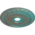 thumbnail image 3 of Ekena Millwork 20"OD x 3 5/8"ID x 1"P Jackson Ceiling Medallion (Fits Canopies up to 5 1/8"), Hand-Painted Copper Green Patina, 3 of 8