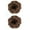 Rust, variant on LELINTA 2PCS Messy Hair Bun Hair Scrunchies Extension Curly Wavy Messy Synthetic Chignon for Women Hair Ribbon Ponytail Extensions Updo Hairpiece