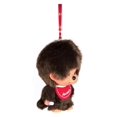 thumbnail image 4 of Llavero Monchhichi 13 cm Niño con Babero Rojo de Peluche, 4 of 4